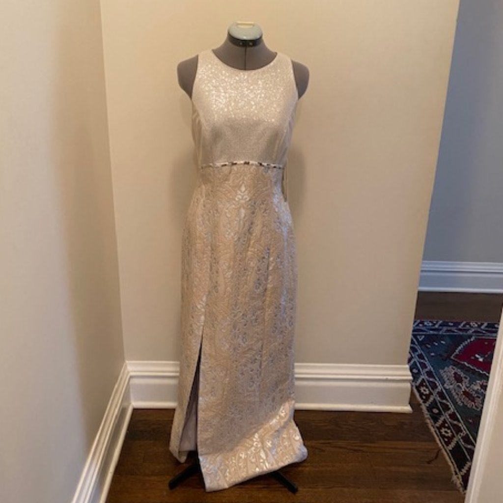 Kay Unger Brocade Column Gown Nwt